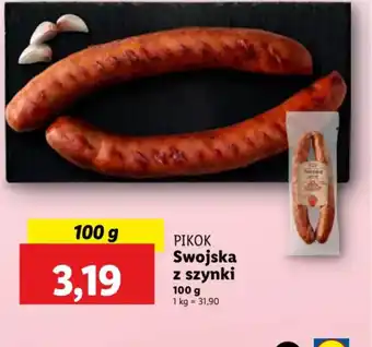 Lidl Pikok Swojska z szynki oferta