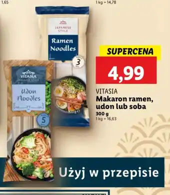 Lidl Makaron Vitasia ramen, udon lub soba oferta