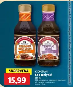 Lidl Sos Teriyaki Kikkoman oferta