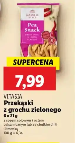 Lidl Vitasia Przekąski z grochu zielonego oferta