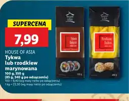Lidl Tykwa lub rzodkiew marynowana House of Asia oferta