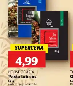 Lidl Pasta lub sos House of Asia oferta