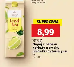 Lidl Napój z naparu herbaty o smaku limonki i cytrusa yuzu oferta