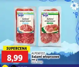 Lidl Salami wieprzowe Alpenfest oferta