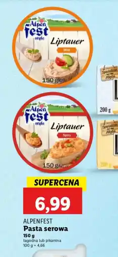 Lidl Pasta serowa Alpenfest oferta