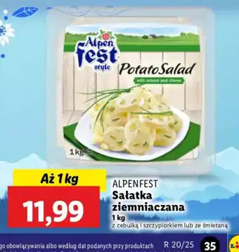Lidl Sałatka ziemniaczana Alpenfest oferta