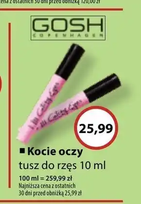 Drogeria alicja Tusz do rzęs Gosh oferta