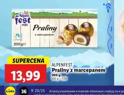 Lidl Praliny z marcepanem Alpenfest oferta