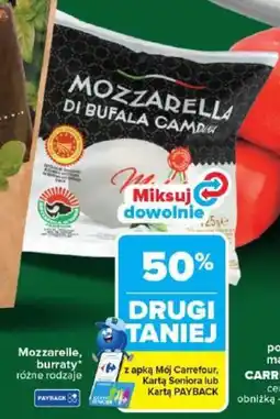 Carrefour Mozzarelle, burraty oferta