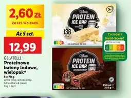 Lidl Gelatelli Proteinowe batony lodowe oferta