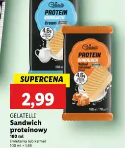 Lidl Gelatelli Sandwich proteinowy oferta