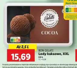 Lidl Lody kakaowe Bon Gelati XXL oferta