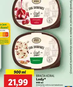 Lidl Lody Bracia Koral Jak Dawniej oferta