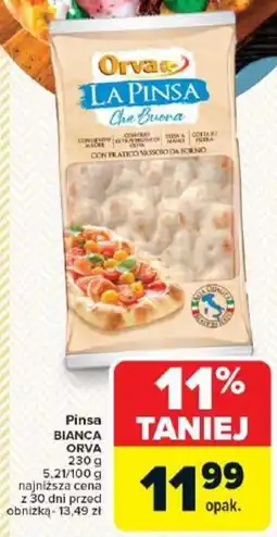 Carrefour Pinsa BIANCA ORVA oferta