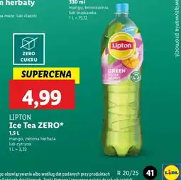Lidl Lipton Ice Tea ZERO oferta