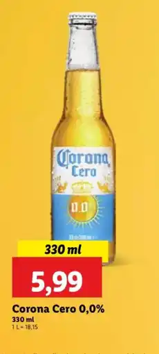 Lidl Corona Cero 0,0% oferta