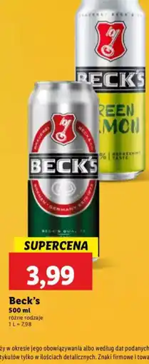 Lidl Beck's oferta