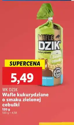 Lidl Wafle kukurydziane o smaku zielonej cebulki WK Dzik oferta