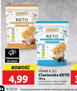 Lidl Ciasteczka KETO Frank & Oli oferta