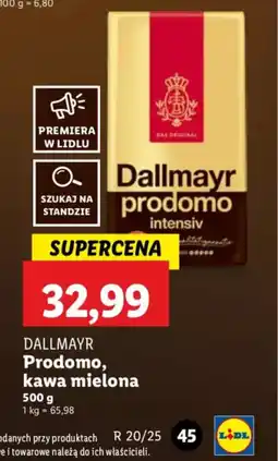 Lidl Kawa mielona Dallmayr Prodomo intensiv oferta