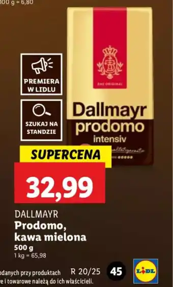 Lidl Kawa mielona Dallmayr Prodomo intensiv oferta