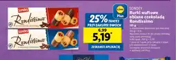 Lidl Rurki waflowe oblane czekoladą Rondissimo oferta