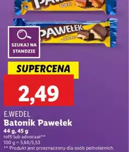 Lidl Batonik Pawełek E. Wedel oferta