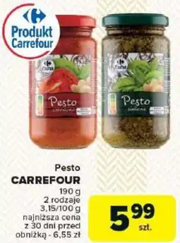 Carrefour Pesto CARREFOUR oferta