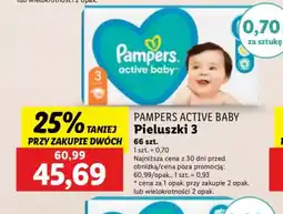 Lidl Pieluszki Pampers Active Baby 3 oferta