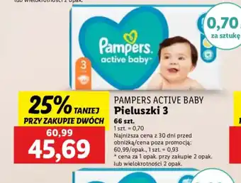 Lidl Pieluszki Pampers Active Baby 3 oferta
