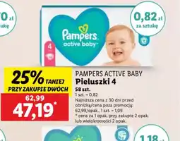 Lidl Pieluszki Pampers Active Baby 4 oferta