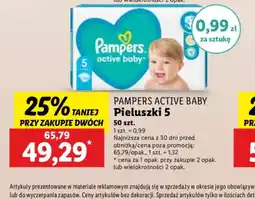 Lidl Pieluszki Pampers Active Baby 5 oferta