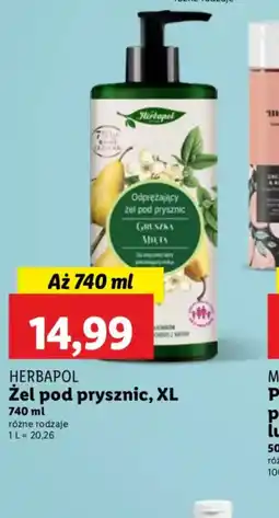 Lidl Zel pod prysznic Herbapol oferta