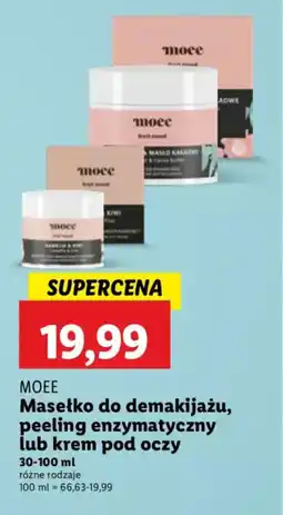 Lidl Masełko do demakijażu, peeling enzymatyczny lub krem pod oczy MOEE oferta