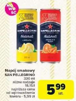 Carrefour Napój smakowy SAN PELLEGRINO oferta