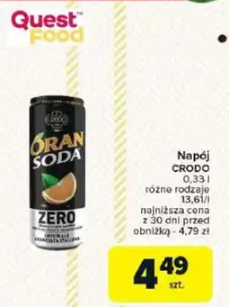 Carrefour Napój CRODO oferta