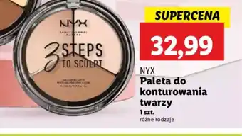 Lidl Paleta do konturowania twarzy NYX oferta