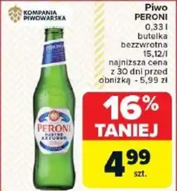 Carrefour Piwo PERONI oferta