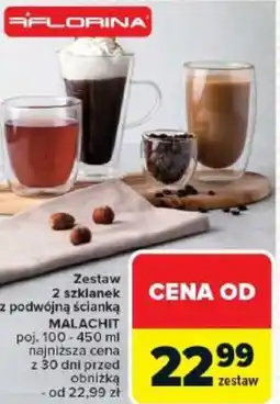 Carrefour Zestaw 2 szklanek FLORINA oferta