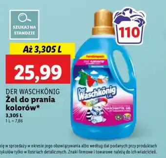 Lidl Der Waschkonig Zel do prania kolorów oferta