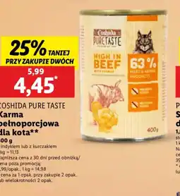Lidl Coshida Pure Taste Karma pełnoporcjowa dla kota oferta