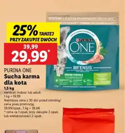 Lidl Purina One Sucha karma dla kota oferta