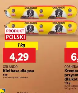 Lidl Kiełbasa dla psa Orlando oferta