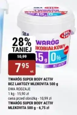 bi1 Twaróg super body activ bez laktozy mlekovita oferta