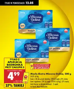 Biedronka Masło Ekstra Mleczna Dolina oferta