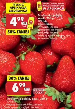 Biedronka Truskawka polska 250g oferta