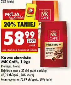 Biedronka Kawa ziarnista MK CAfe 1kg oferta