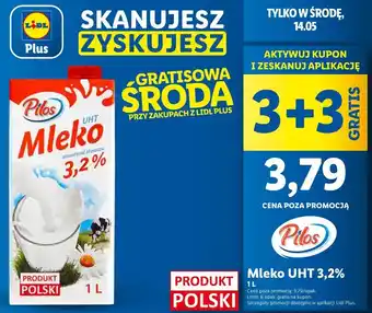 Lidl Mleko UHT 3.2% PILOS oferta