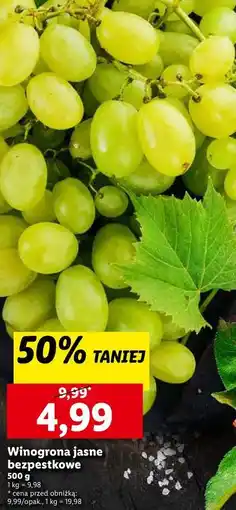 Lidl Winogrono jasne oferta