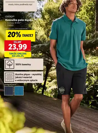 Lidl Livergy Koszulka polo męska oferta